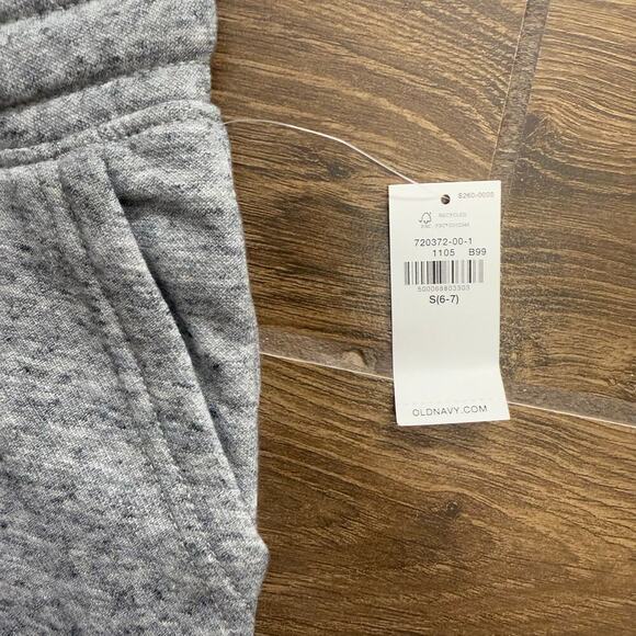 Old Navy Boys Youth Heather Gray Drawstrings Pockets Joggers Sweatpants Size S - Picture 2 of 5